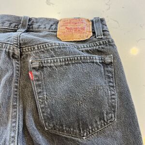 Levi 501 Jeans USA Made Black Wash Size 32x34 80’s Vintage